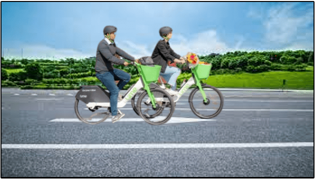 The new Lime Gen4 electric rental bike
