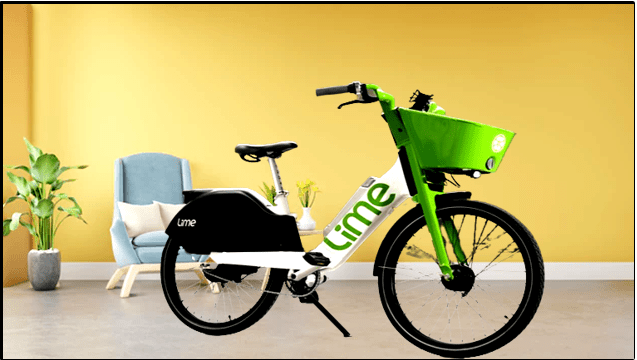 The new Lime Gen4 electric rental bike