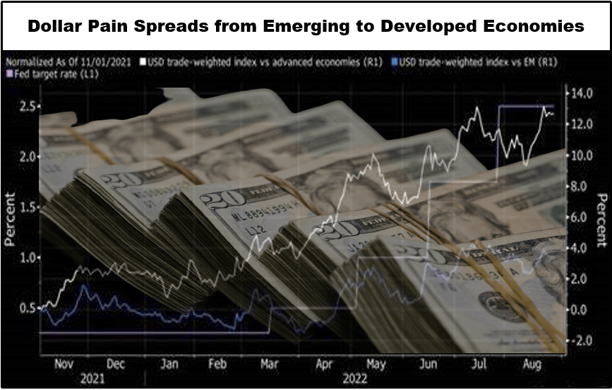 Dollar Pain Spreads from Emerging to Developed Economies