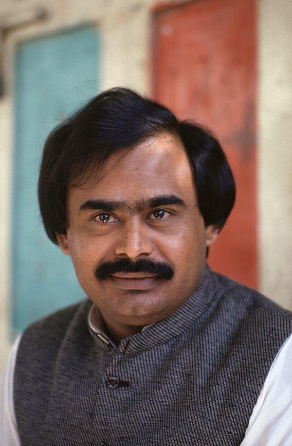 Hussain in 1988.Photographer: Chip Hires/Gamma-Rapho/Getty Images