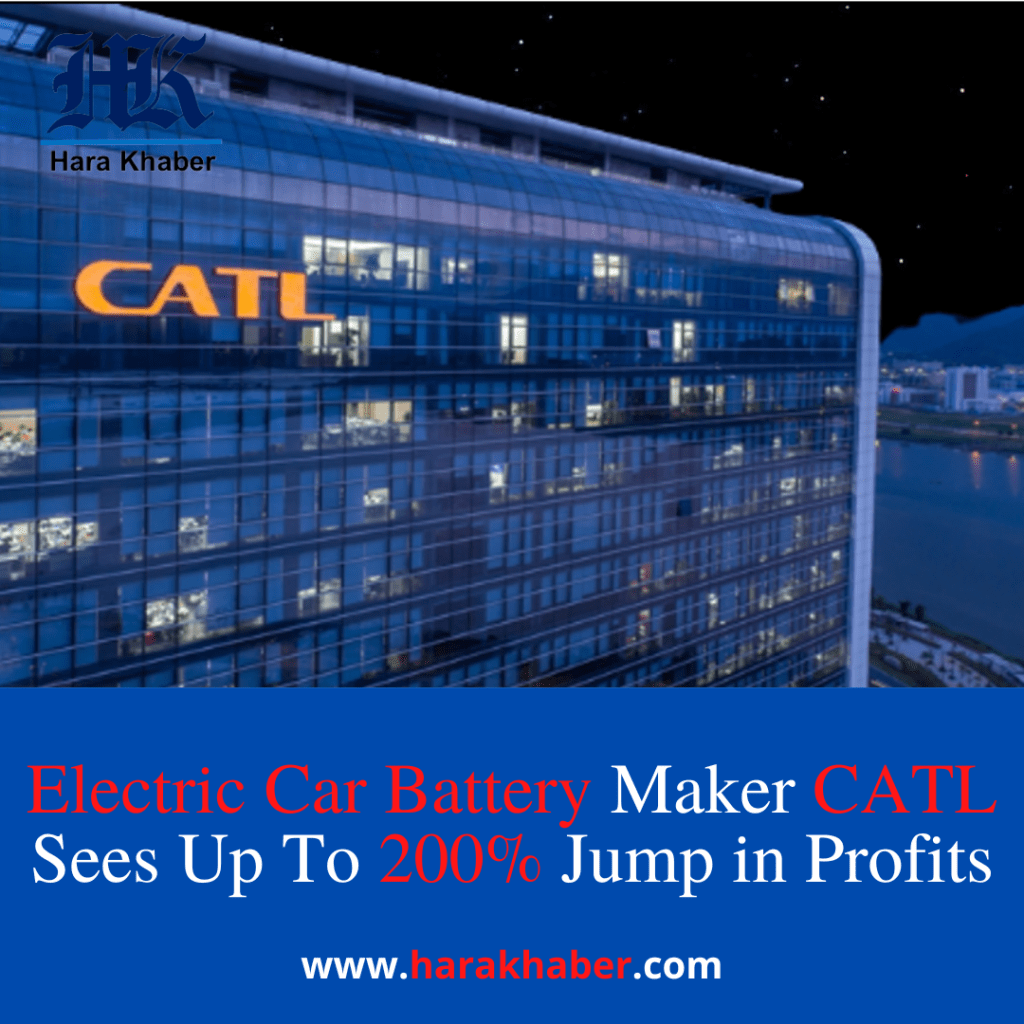 Electric Car Battery Maker CATL Sees Up To 200% Jump in Profits