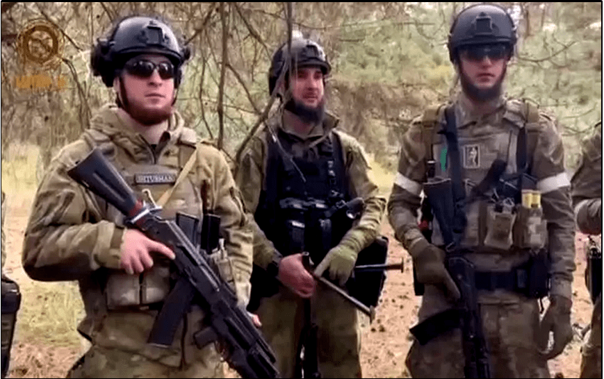 Pro-Russian Chechen fighters in Ukraine are known as Kadyrovtsi