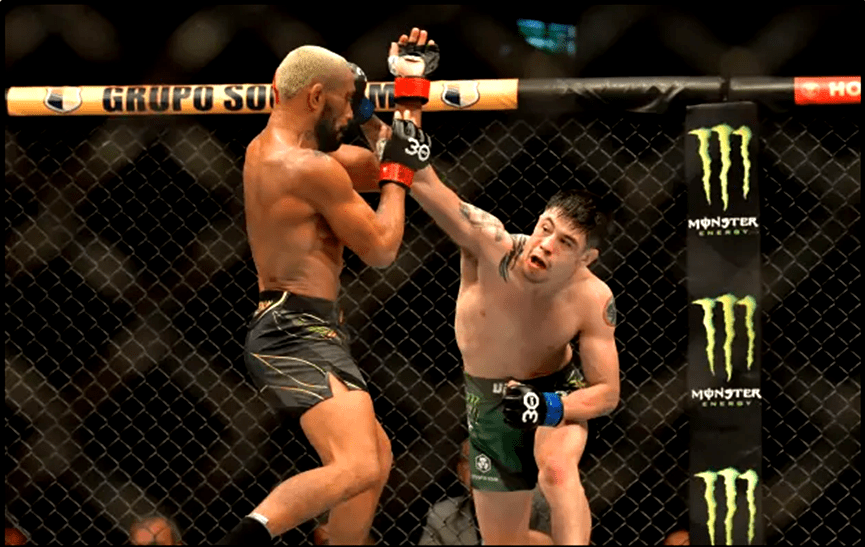 Moreno Huge Left Punch Claims Brazilian Figueiredo’seye Poke